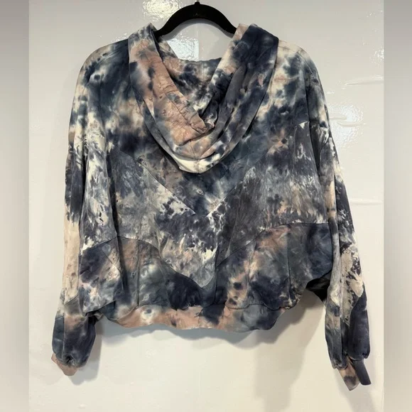 Victoria's Secret Pink Blue and white tie dye Hoodie - Picture 3 of 3